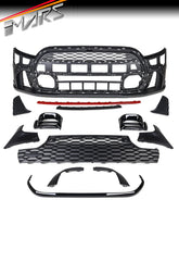JCW Style Front Bumper bar Bodykit with Grille for Mini Cooper F56 F55 Hatch F57 Convertible 2020-2023